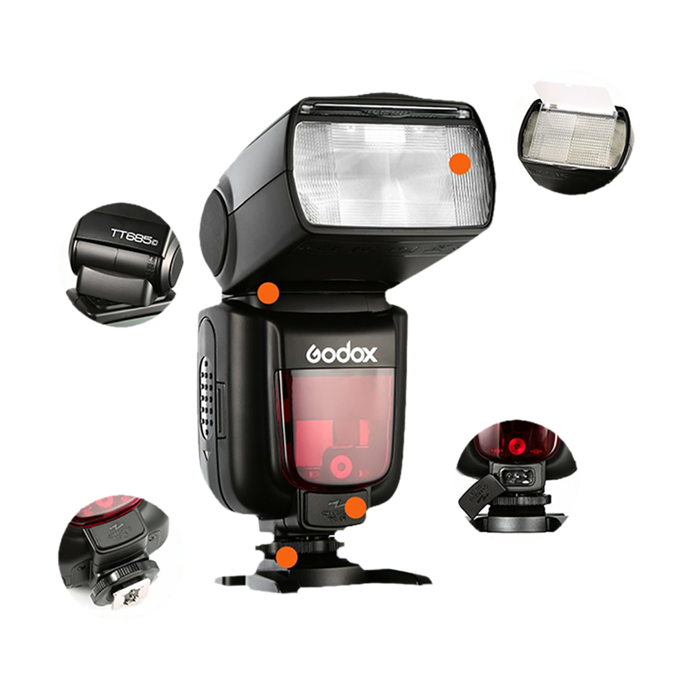 Buy Godox TT685C Camera Flash for Canon EOS Series (Two Transmitting